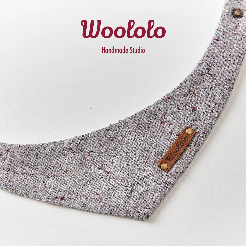 Slate Speckle Pet Bib Scarf