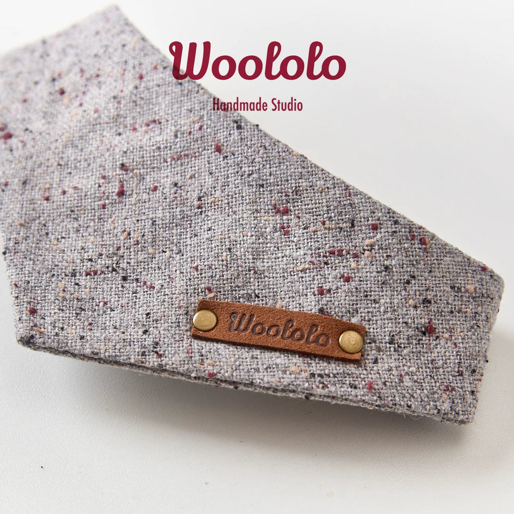 Slate Speckle Pet Bib Scarf