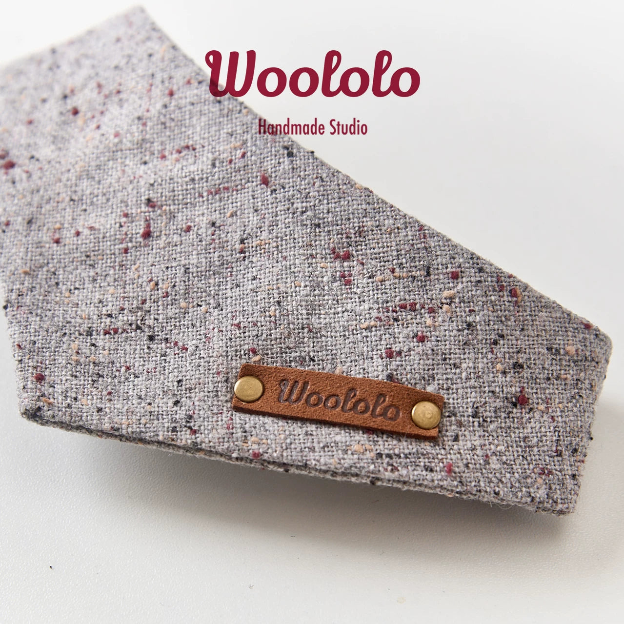 Slate Speckle Pet Bib Scarf