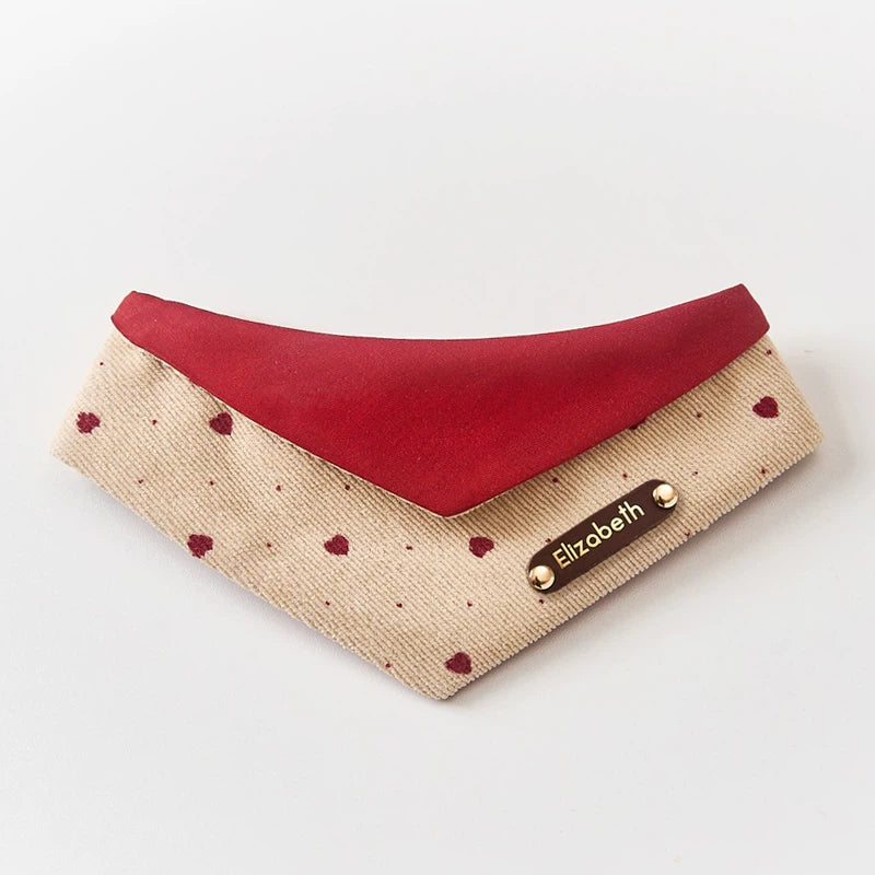 Festive Corduroy Pet Bib