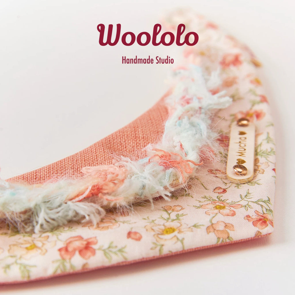 Vibrant Citrus Linen Pet Bib Scarf