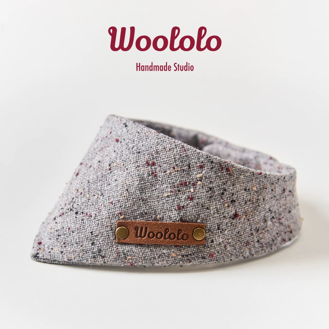 Slate Speckle Pet Bib Scarf