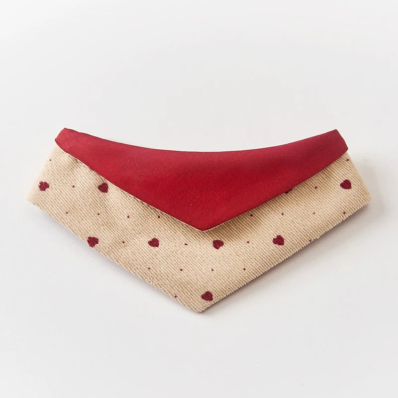 Festive Corduroy Pet Bib